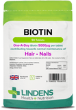 Lindens - Biotin 90 5mg Tablets | Vitaminz
