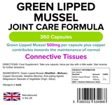 Green Lipped Mussel 500mg Capsules (90 Capsules)