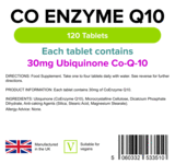 CoEnzyme Q10 30mg Tablets 120 Tablets